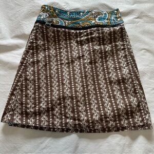 Reversible /Interchangeable A-Line Knee-Length Skirt for Casual Wear S-L